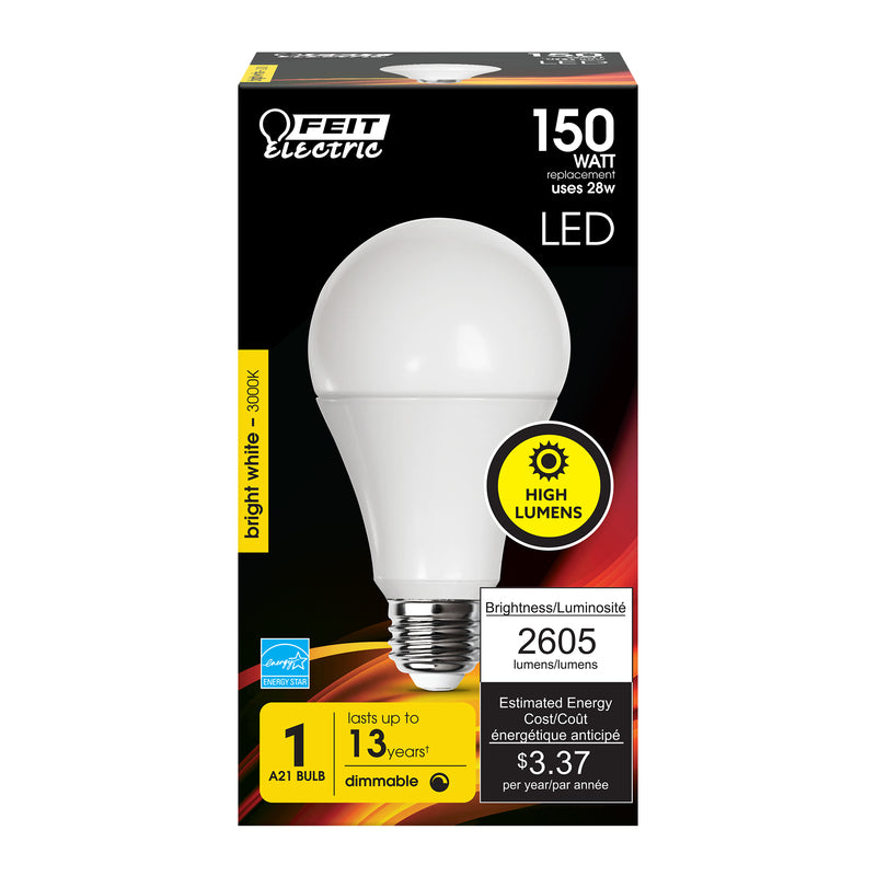 LED A21 E26 150W BW DIM