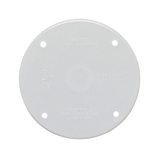 RND BLANK CVR WHT
