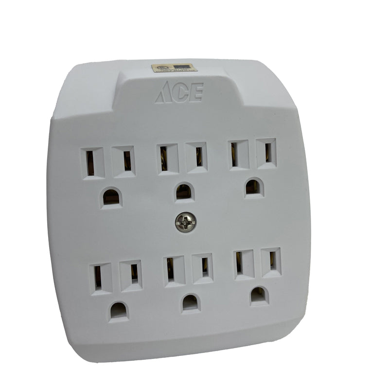Projex Grounded 6 outlets Adapter 1 pk