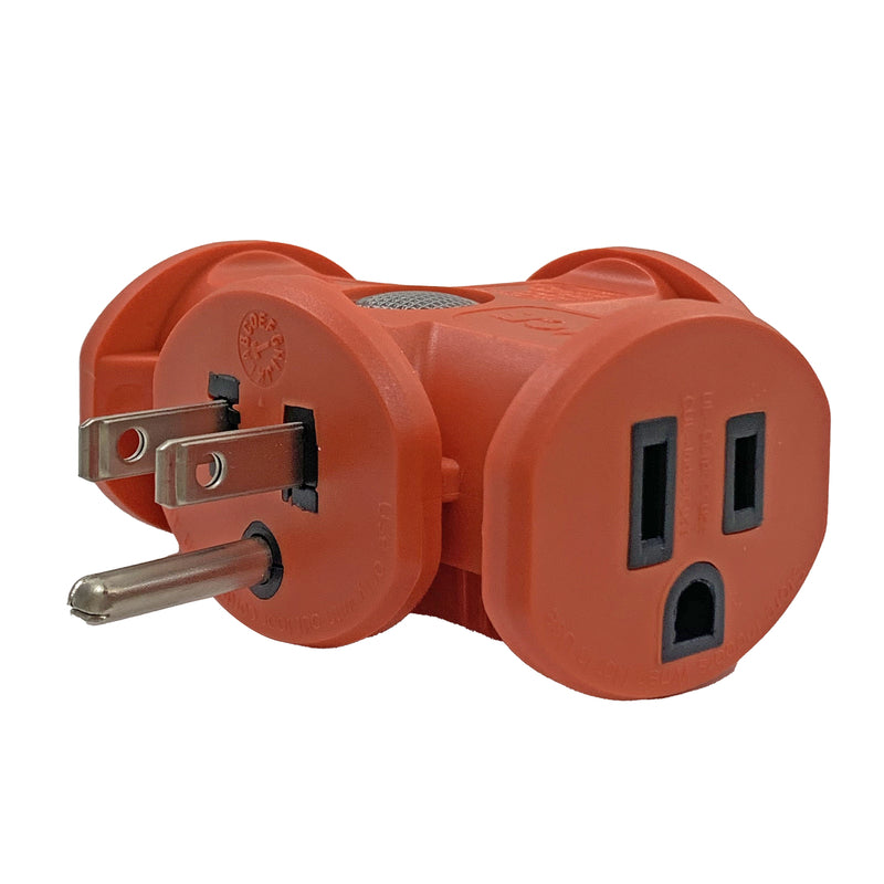 Projex Grounded 3 outlets Triple Tap Adapter 1 pk