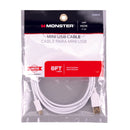 Monster Just Hook It Up 6 ft. L USB 2.0 Mini Device Cable