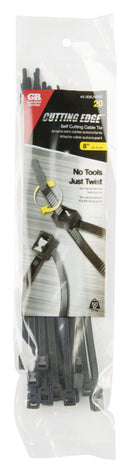 SELF-CUT CBLTIE 8"BLK20