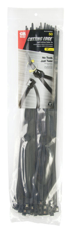 SELF-CUT CBLTIE 14"BLK50