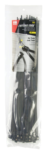 SELF-CUT CBLTIE 14"BLK50