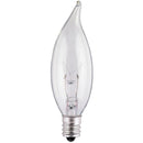 BULB CA8 25W CLR 2PK