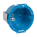Carlon 14-1/2 cu in Round Thermoplastic 1 gang Electrical Ceiling Box Blue