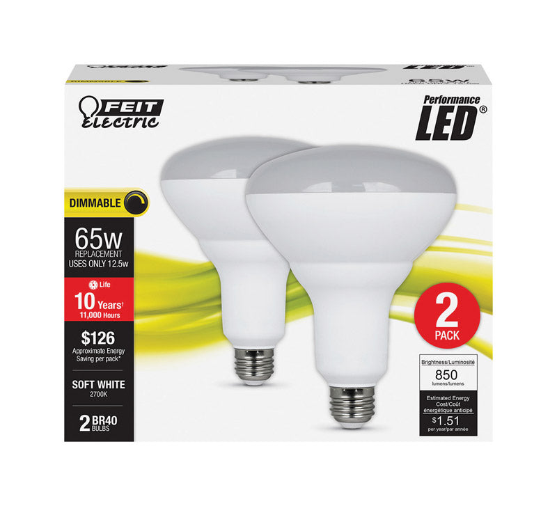 LED BR40 E26 SW 65W 2PK