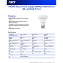 Feit LED Non Dimmable PAR20 E26 (Medium) LED Bulb Daylight 50 Watt Equivalence 3 pk