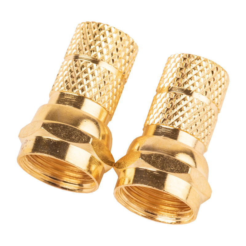 Monster Just Hook It Up Twist-On RG6 Coaxial Connector 2 pk