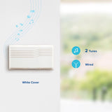 Heath Zenith White Plastic Wired Door Chime Kit