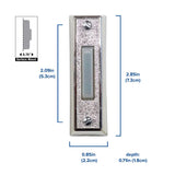 Heath Zenith Silver Plastic Wired Pushbutton Doorbell