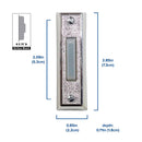 Heath Zenith Silver Plastic Wired Pushbutton Doorbell