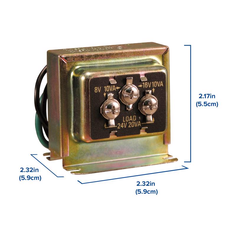 Heath Zenith Metal Wired Door Chime Transformer