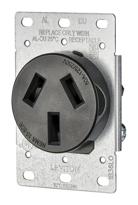 RECEPTACLE FLUSH MNT 50A