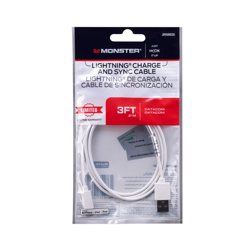 USB CABLE 3FT WHT
