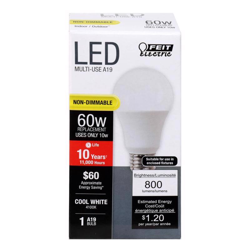 LED A19 E26 CW 60W