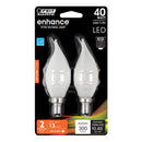 LED CA10 E12 SW 40W 2PK