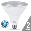 Feit PAR38 E26 (Medium) LED Bulb Warm White 75 Watt Equivalence 2 pk