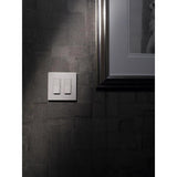 Lutron Claro Black 2 gang Plastic Decorator Wall Plate 1 pk