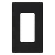 Lutron Claro Black 1 gang Plastic Decorator Wall Plate 1 pk