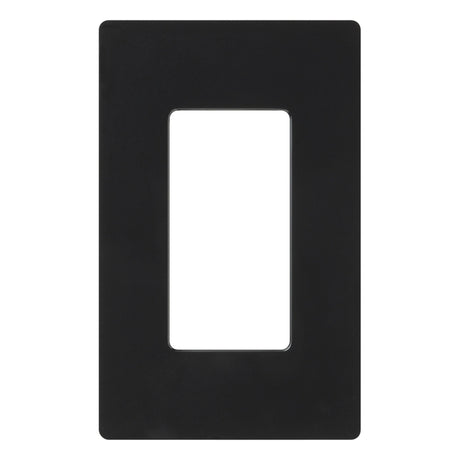 Lutron Claro Black 1 gang Plastic Decorator Wall Plate 1 pk