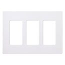 WALL PLATE WHITE 3 GANG