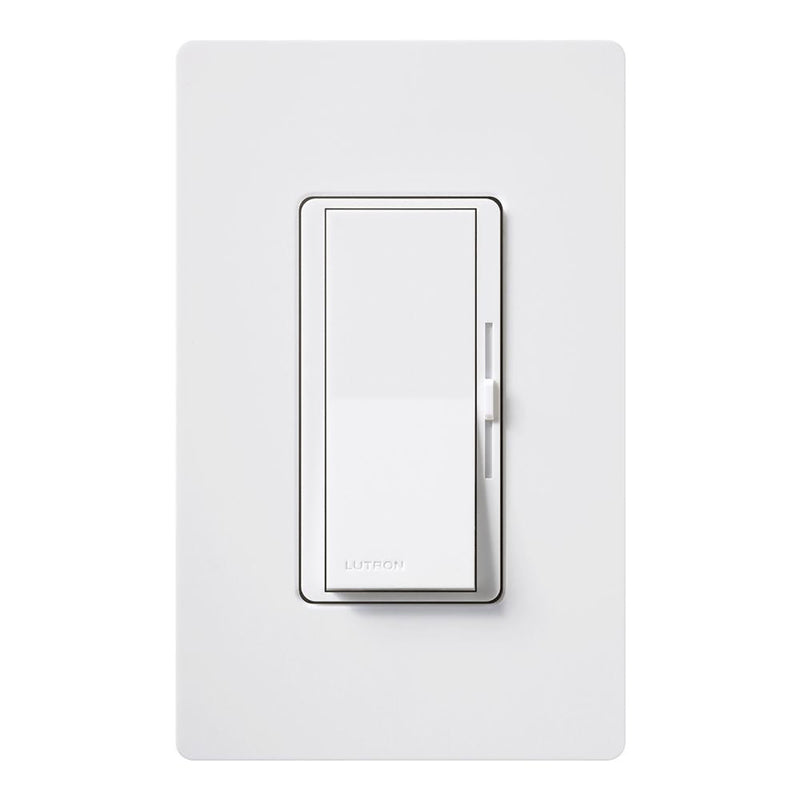 Lutron Diva White 300 W Tap Dimmer Switch 1 pk