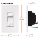Lutron Ivory 150W for CFL and LED / 600W for incandescent and halogen W 3-Way Dimmer Switch 1 pk