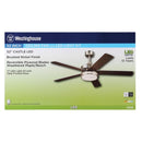 CEILING FAN BRS NCKL 52"