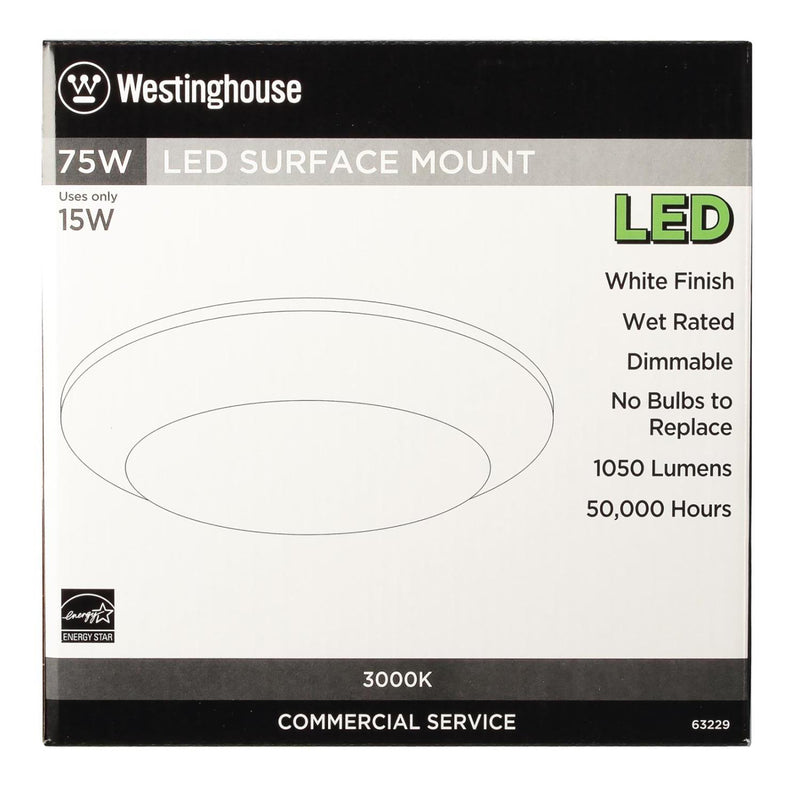 Westinghouse White 5.5 in. W Steel LED Canless Recessed Downlight 15 W