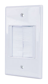 WALL PLATE ECO BRUSH WHT