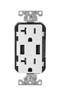 USB OUTLET 20AMP WHT