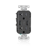 USB OUTLET 20AMP BLACK