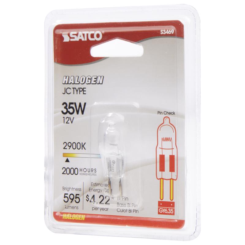 Satco 35 W T4 Specialty Halogen Bulb 595 lm Warm White 1 pk