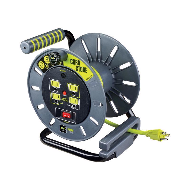 CORD REEL 3'CRD 4OUTLET