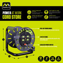 Masterplug 3 ft. L PVC Cord Reel