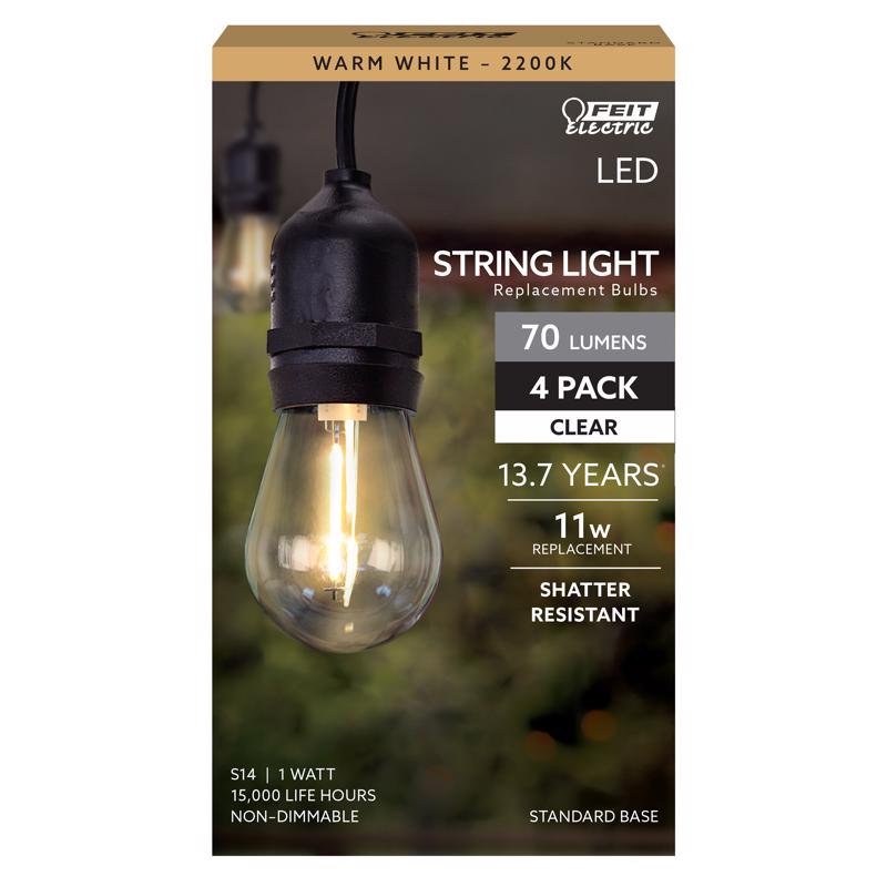 LED BULB S14 E26M 1W 4PK