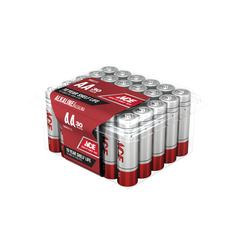 Ace AA Alkaline Batteries 30 pk Clamshell