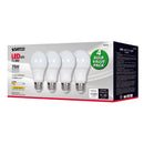 Satco Type-A A19 E26 (Medium) LED Bulb Warm White 75 Watt Equivalence 4 pk