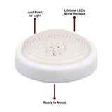 Dorcy Push N' Light Manual Battery Powered Round LED Push Light