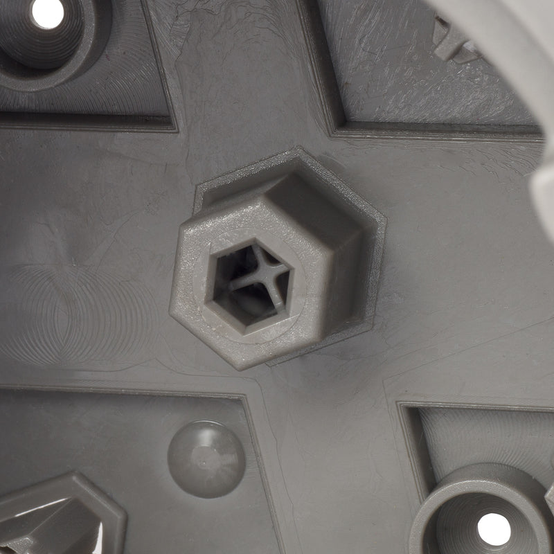 Madison Electric Smart Box Round PVC 1 gang Ceiling Box Gray