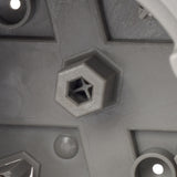 Madison Electric Smart Box Round PVC 1 gang Ceiling Box Gray