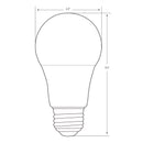 Feit Enhance A19 E26 (Medium) LED Bulb Bright White 60 Watt Equivalence 4 pk