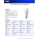 Feit Enhance A21 E26 (Medium) LED Bulb Daylight 100 Watt Equivalence 2 pk