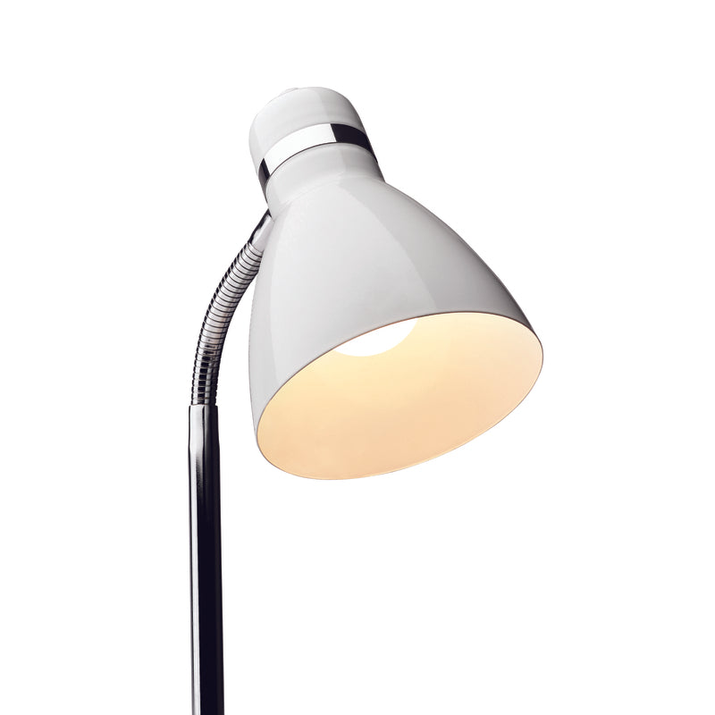 Newhouse Lighting Oxford 13 in. White Desk Lamp