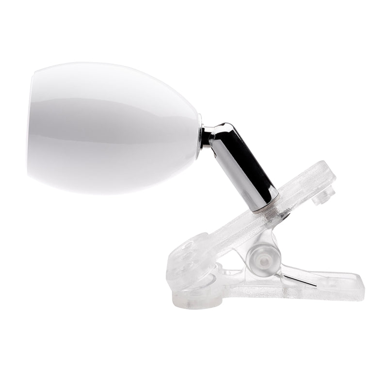 Newhouse Lighting Joe 4 in. White Mini Clip-On Lamp