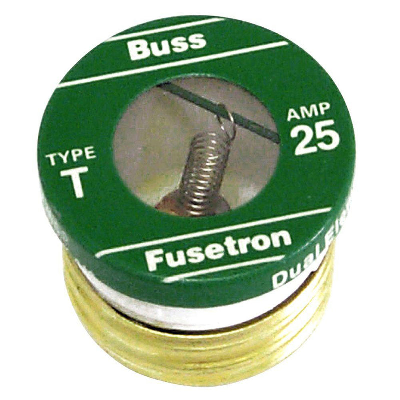 Bussmann 25 amps Time Delay Plug Fuse 2 pk