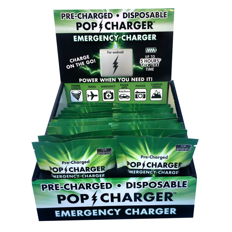 Zorbitz Pop Charger Disposable Emergency Cell Phone Charger 1 pk
