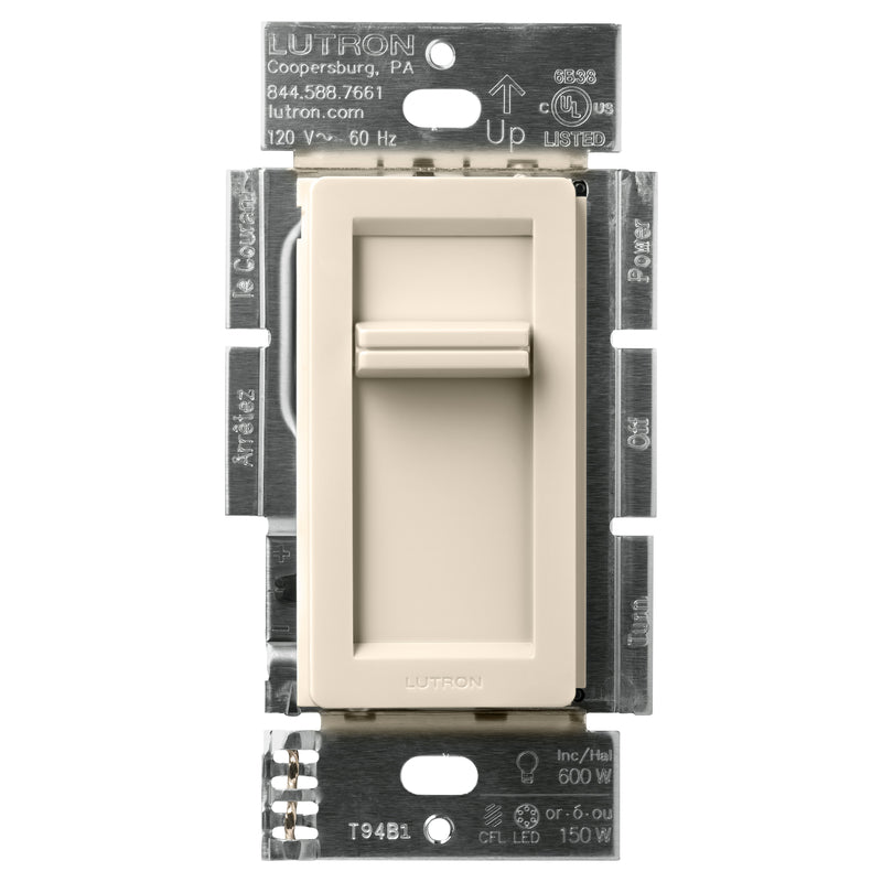 Lutron Lumea Light Almond 150 W Slide Dimmer Switch 1 pk