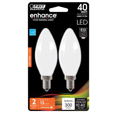 LED TRPDO E12 SW 40W 2PK